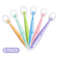 Yuming Factory Colorful Soft Baby Training Spoon Silicone Baby Feeding Spoon